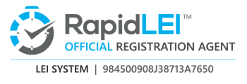 Uradni registracijski zastopnik RapidLEI - Sistem LEI številka LEI: 984500908J38713A7650